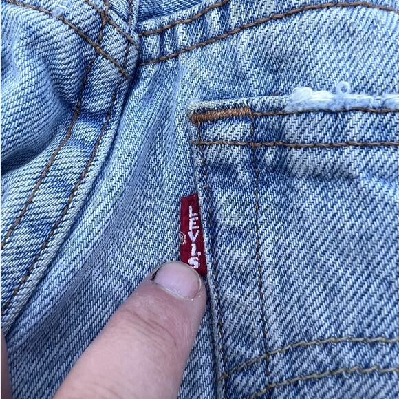 Levi’s Premium 501 Skinny Jeans Big E Red Tag Light Wash W24 L30 - Picture 7 of 10